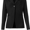 Jassen En Blazers<Patrizia Pepe Blazer Met Krijtstrepen Laura | Zwart