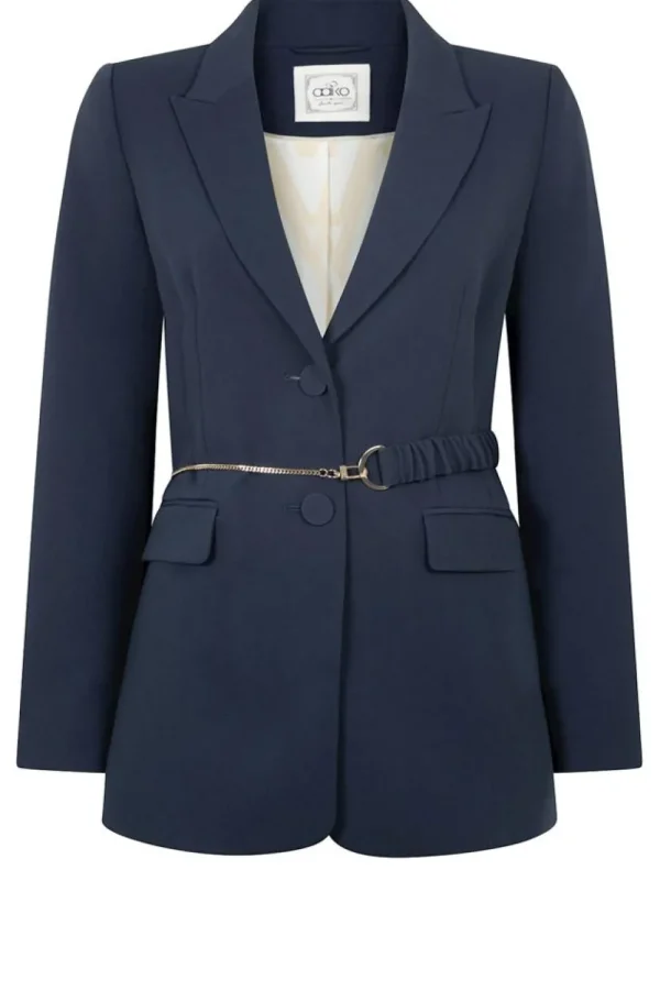 Jassen En Blazers<Aaiko Blazer Met Riem Amilla | Blauw