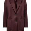 Jassen En Blazers<Kopenhagen Muze Blazer Met Satijnlook Shine | Bordeaux