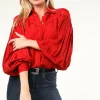 Bloezen & Tops<Liu Jo Blouse Met Opengewerkte Details Lilly | Rood