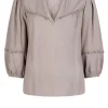 Bloezen & Tops<Dante 6 Blouse Met Ringdetails Vale | Beige