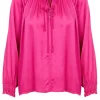 Bloezen & Tops<Zoncoo Blouse Met Satijnlook Lea | Roze