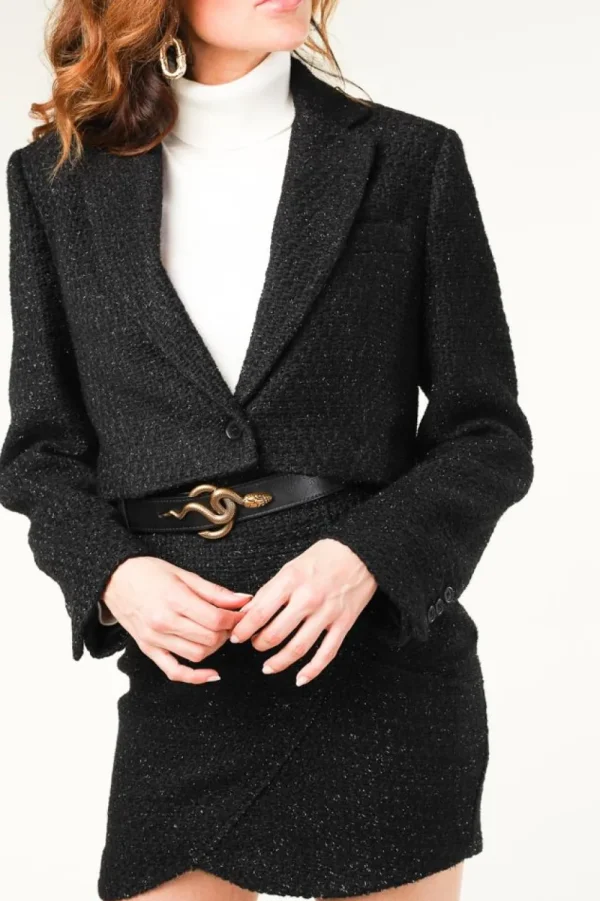 Jassen En Blazers<Berenice Boucleblazer Vanille | Zwart