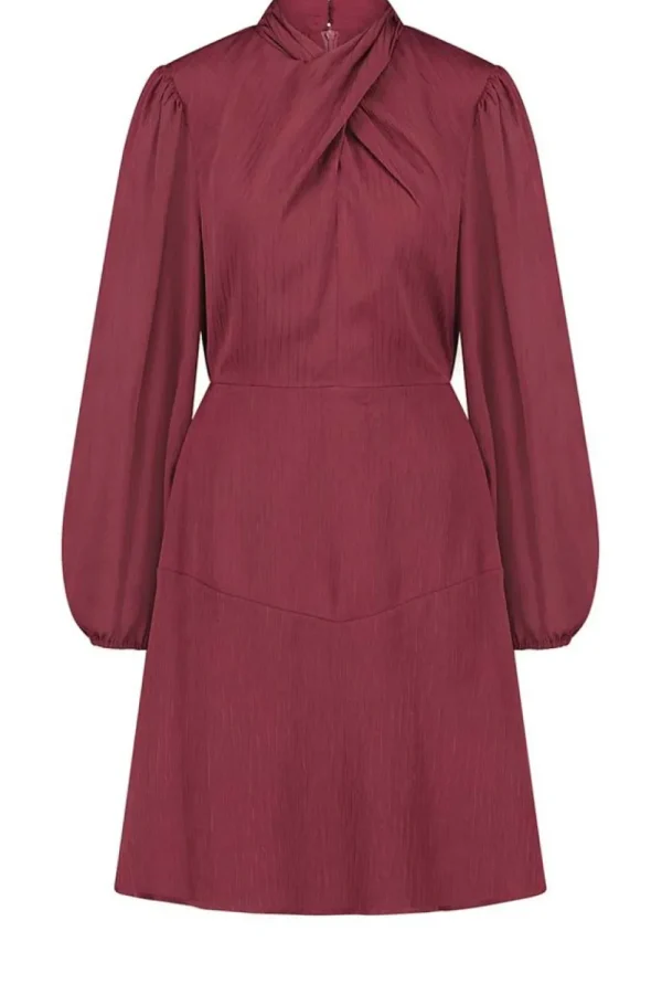 Jurkjes & Rokken<Vrije vogel Chiffon Jurk Melissa | Bordeaux