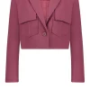 Jassen En Blazers<Vrije vogel Cropped Blazer Xanne | Roze