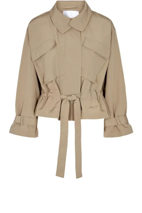 Jassen En Blazers<Co'Couture Cropped Trenchcoat Elba | Kameel