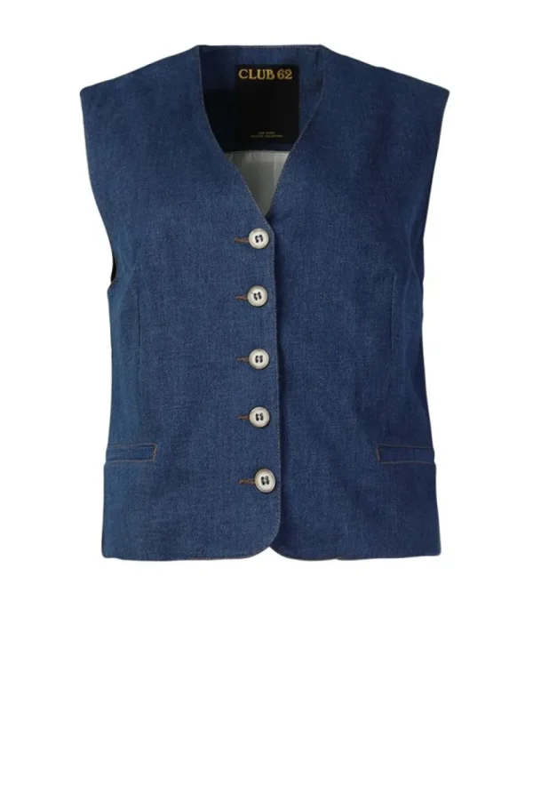 Jassen En Blazers<Loïs Jeans Denim Gilet Lynn | Blauw