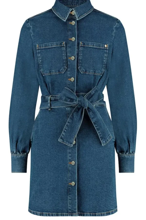 Jurkjes & Rokken<Vrije vogel Denim Jurkje Roxy | Blauw