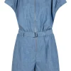 Broeken & Jumpsuits<Dante 6 Denim Playsuit Mirai | Blauw