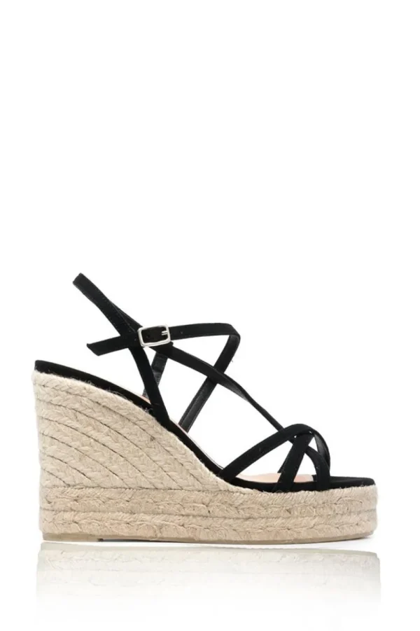 Schoenen<Castaner Fijne Suede Sleehak Betty | Zwart