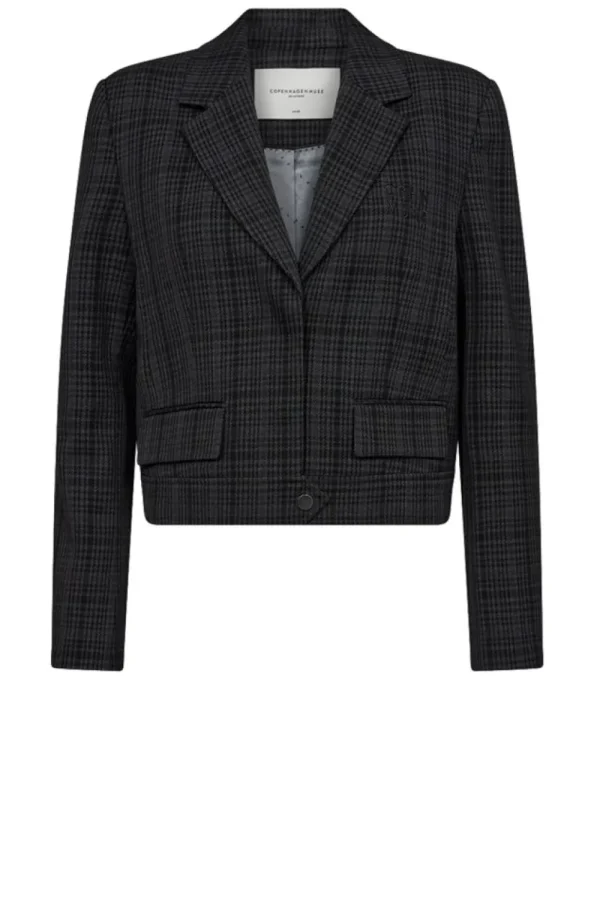 Jassen En Blazers<Kopenhagen Muze Geruite Cropped Blazer Tailor | Groente