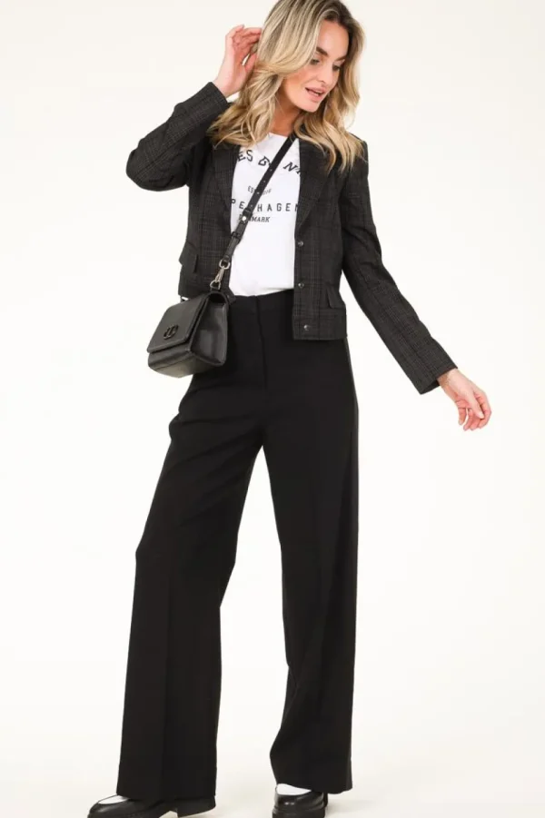 Jassen En Blazers<Kopenhagen Muze Geruite Cropped Blazer Tailor | Groente