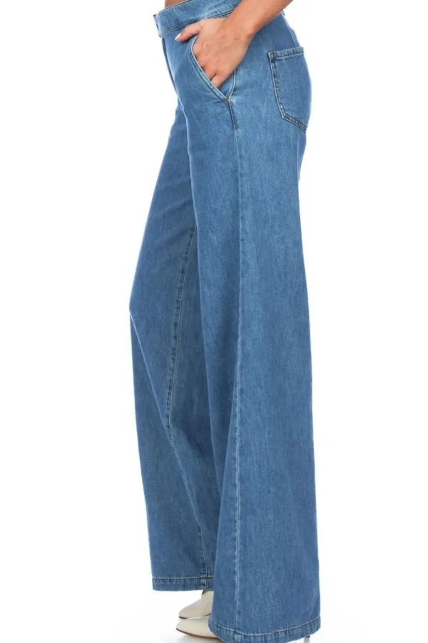 Broeken & Jumpsuits<Tweeling set Jeans Met Wijde Pijpen Mercy | Blauw