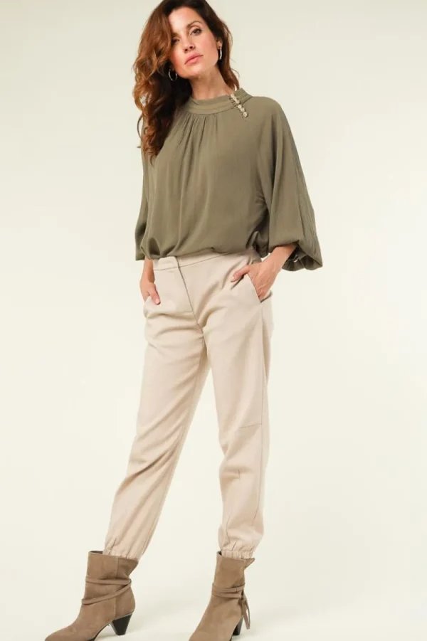 Broeken & Jumpsuits<Patrizia Pepe Joggingbroek Bella | Beige