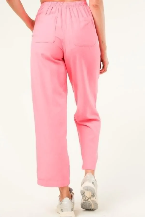 Broeken & Jumpsuits<Amerikaanse vintage Katoenen Broek Dokota | Roze