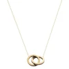 Sieraden<Gewoon Franky 14Kt Gouden Ketting Iconische Dubbele Open Cirkel 40 Cm | Goud