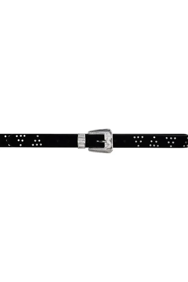 Riemen<Dante 6 Leren Riem Brunelle Rivet | Zwart