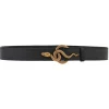 Riemen<Vanessa Bruno Leren Riem Met Slangengesp Cleo | Zwart