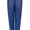 Broeken & Jumpsuits<Dante 6 Leren Stretchjogger Kuno | Blauw