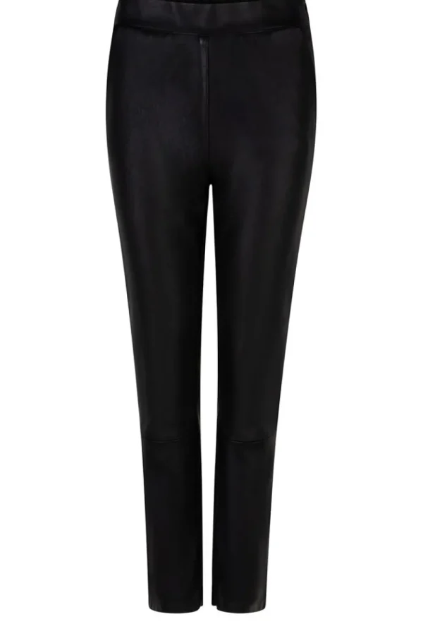 Broeken & Jumpsuits<Dante 6 Leren Stretchlegging Lebon | Zwart