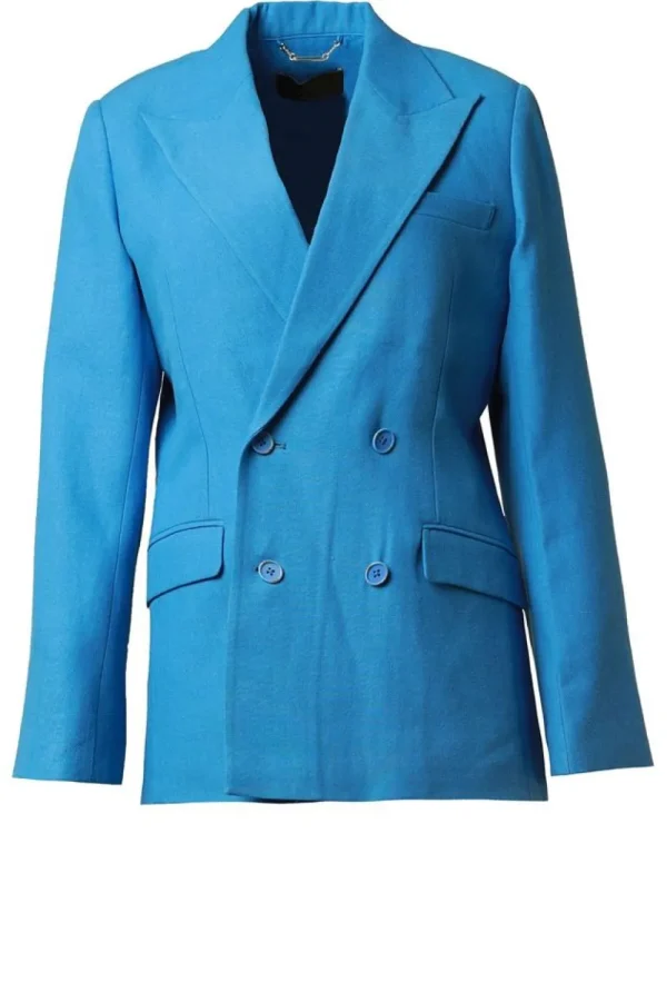 Jassen En Blazers<Magali Pascal Linnen Blazer Florentijns | Blauw