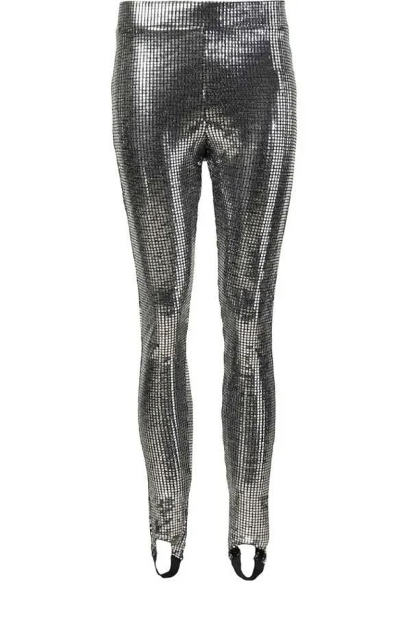 Broeken & Jumpsuits<Silvia Heach Metallic Leggingstijlen | Zilver