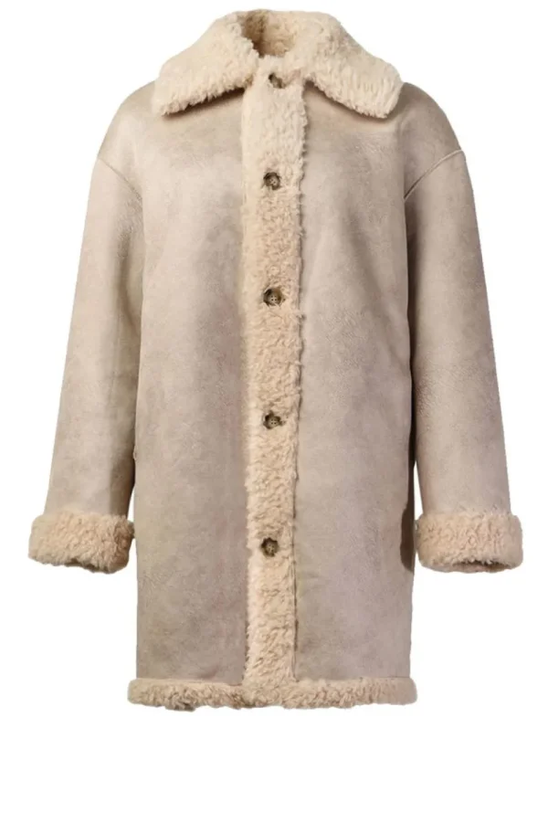 Jassen En Blazers<STUDIO AR Omkeerbare A-Lijn Teddyjas Jacinta | Beige