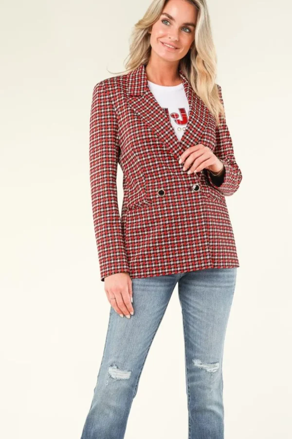 Jassen En Blazers<Liu Jo Pied-De-Poule Blazer Milano | Rood