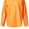 Bloezen & Tops<Ogenblik Amsterdam Poplin Blouse Iconisch | Oranje