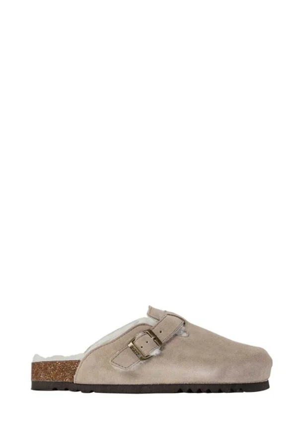 Schoenen<Scholl Sandalen Met Schapenwol Fae | Beige