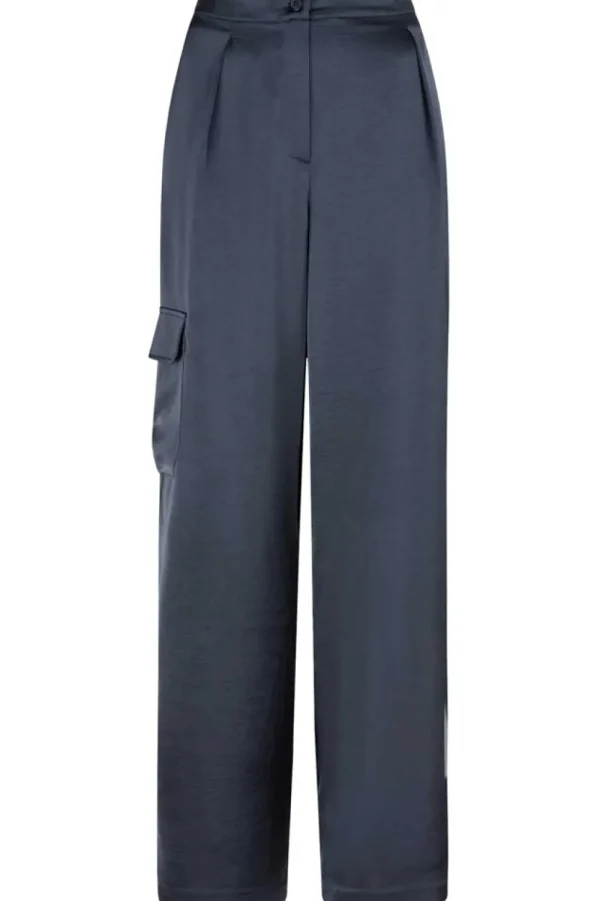 Broeken & Jumpsuits<Dante 6 Satijnen Cargobroek Harlow | Blauw