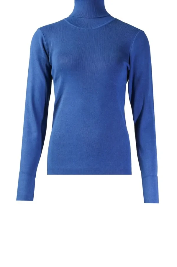 Bloezen & Tops<Silvia Heach Softtop Met Col Anne | Blauw