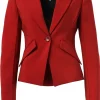 Jassen En Blazers<Patrizia Pepe Stretchblazer Mila | Rood