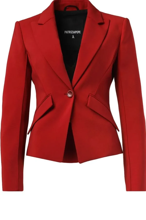 Jassen En Blazers<Patrizia Pepe Stretchblazer Mila | Rood