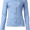 Bloezen & Tops<Patrizia Pepe Stretchblouse Carla | Blauw