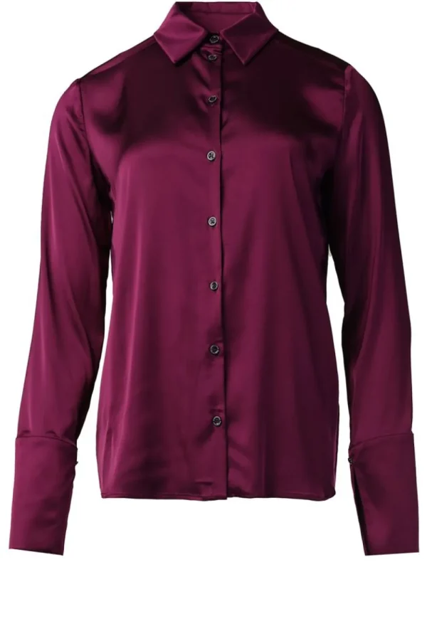 Bloezen & Tops<Patrizia Pepe Stretchblouse Ella | Paars