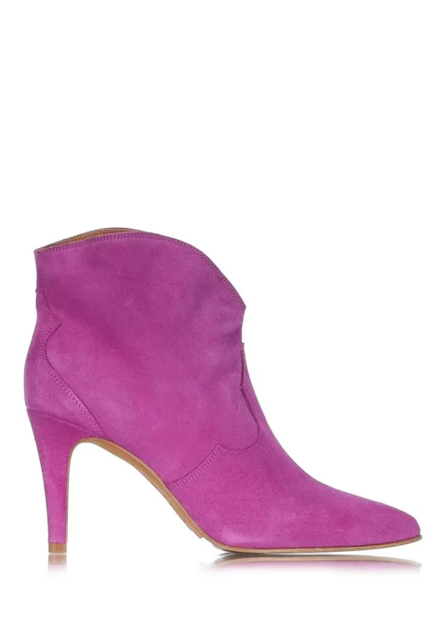 Schoenen<Toraal Suede Enkellaarsjes Soraya | Paars