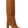 Schoenen<Toraal Suede Knielaarzen Sofia | Cognac