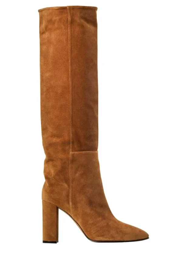 Schoenen<Toraal Suede Knielaarzen Sofia | Cognac