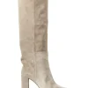 Schoenen<Toraal Suede Knielaarzen Sofia | Beige