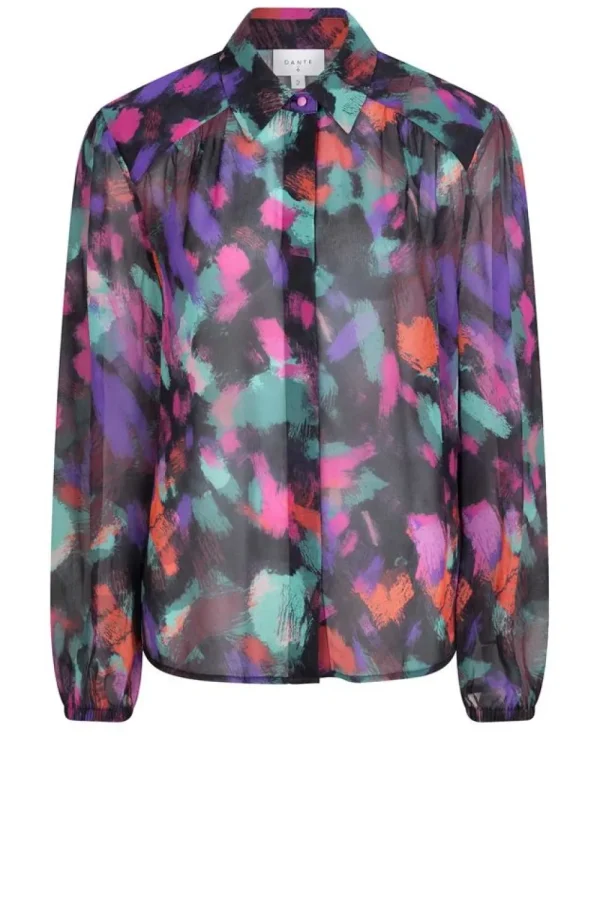 Bloezen & Tops<Dante 6 Transparante Blouse Met Print Almira | Multi