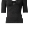 Bloezen & Tops<Liu Jo Tricot Top Met Lurex Dafne | Zwart