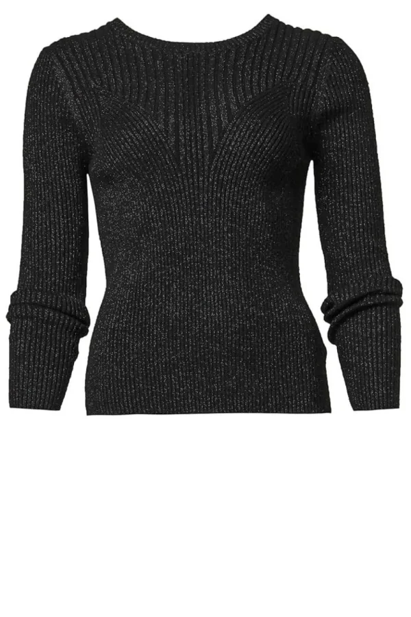 Bloezen & Tops<Silvia Heach Tricot Top Met Lurex Mira | Zwart