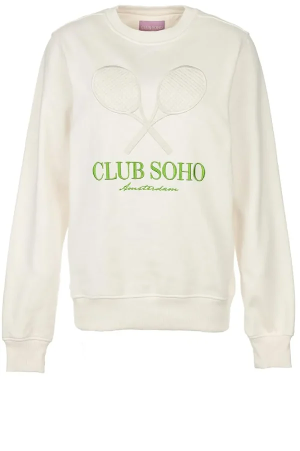 Vesten & Truien<Club Soho Trui Laten We Samen Zweten | Gebroken Wit