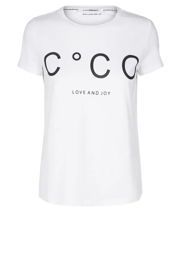 Bloezen & Tops<Co'Couture T-Shirt Met Logo Coco | Wit