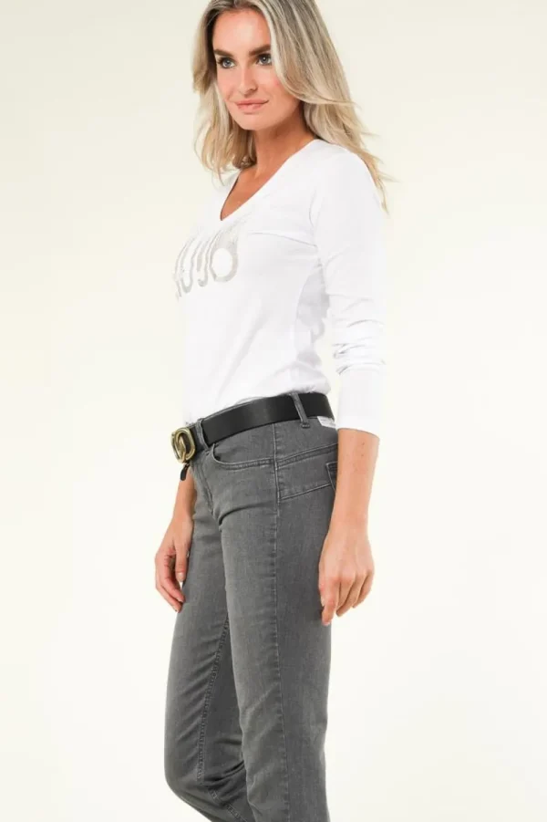 Bloezen & Tops<Liu Jo T-Shirt Met Logo Valentina | Wit