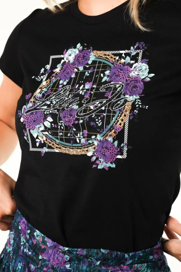 Bloezen & Tops<Liu Jo T-Shirt Met Print Lilo | Zwart