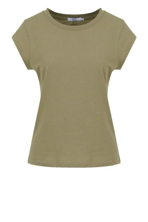 Bloezen & Tops<CC Hart T-Shirt Met Ronde Hals Klassiek | Beige