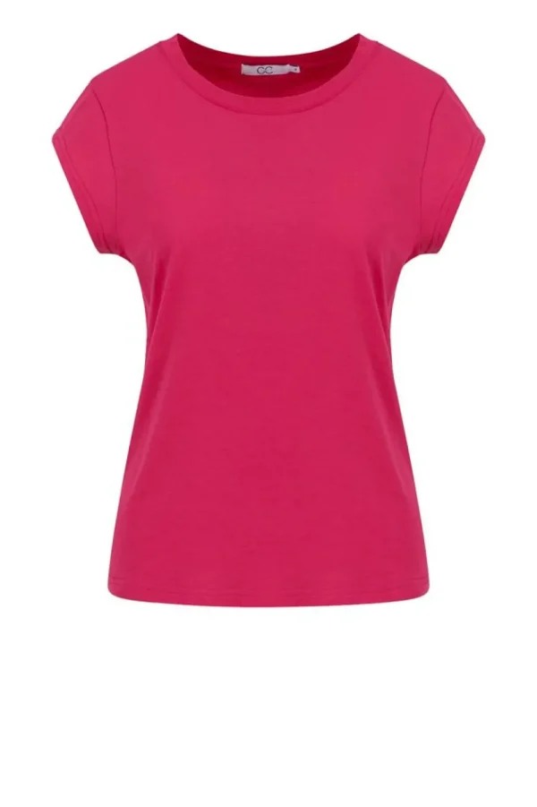 Bloezen & Tops<CC Hart T-Shirt Met Ronde Hals Klassiek | Roze