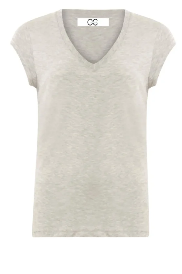 Bloezen & Tops<CC Hart T-Shirt Met V-Hals Vera | Grijs